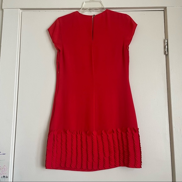 Ted Baker Glana Circle Hem Mini Dress Orange - Picture 8 of 10